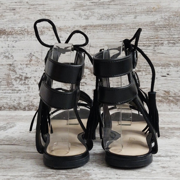 Like New Nine West Black Gladiator Sandal - Picture 10 of 14